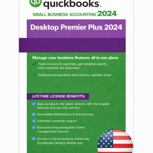 QuickBooks Desktop Premier Plus 2024 Windows 10/11 – (1 User)