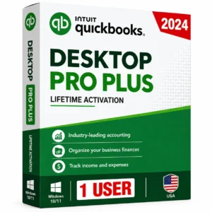 Quickbooks Desktop Pro Plus 2024 for Windows Lifetime | 1 User | US Version