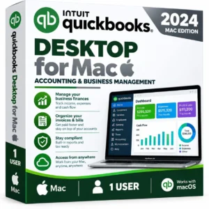 Quickbooks Desktop Mac Plus 2024 Lifetime | 1 User | US Version